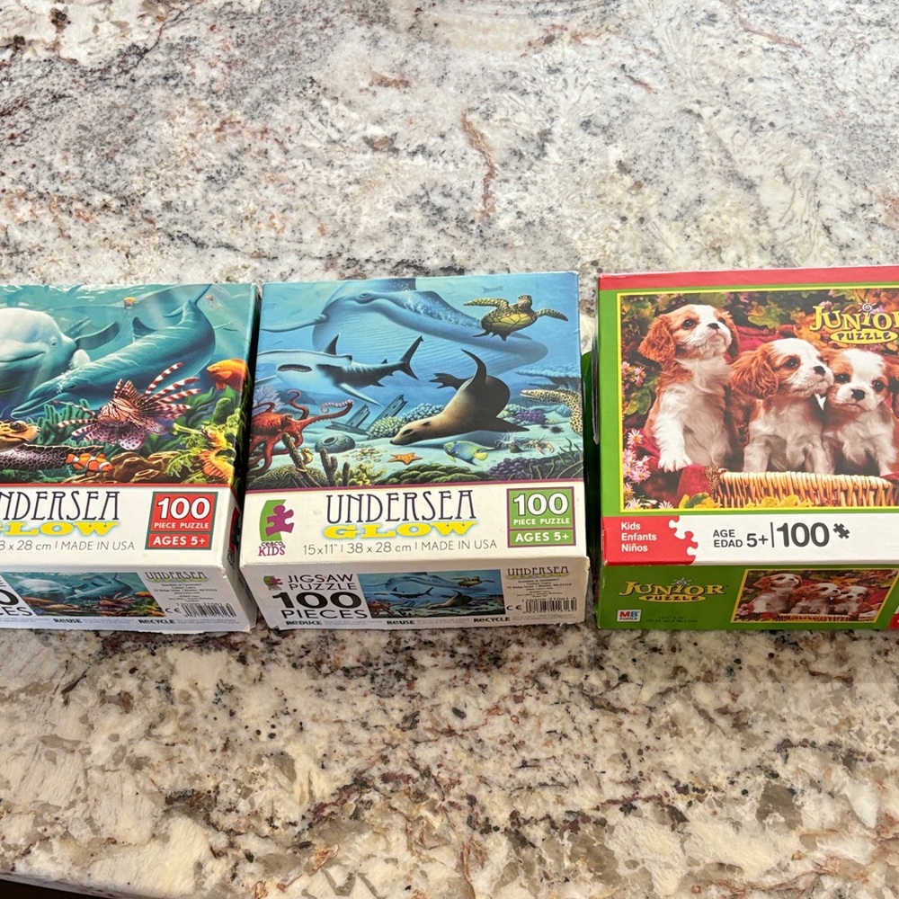 Kids Puzzle Set - Undersea and Puppy Themes